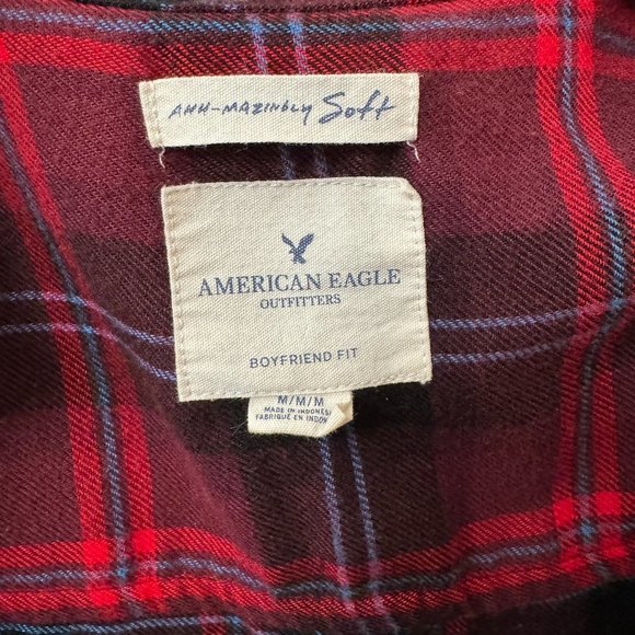 AEO Boyfriend Fit Flannel - Picture 3 of 5
